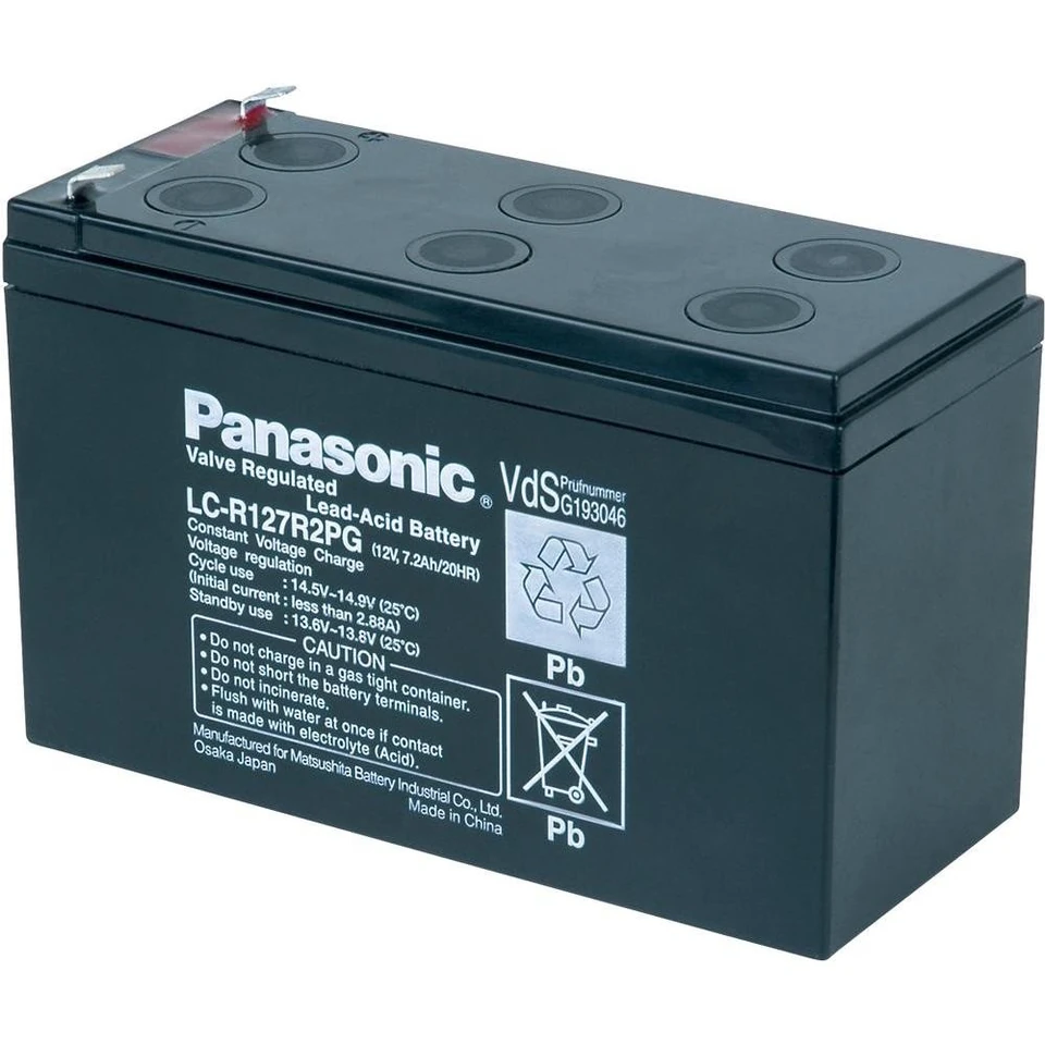 Bateria 12 V 7,2 Ah para vedação eléctrica