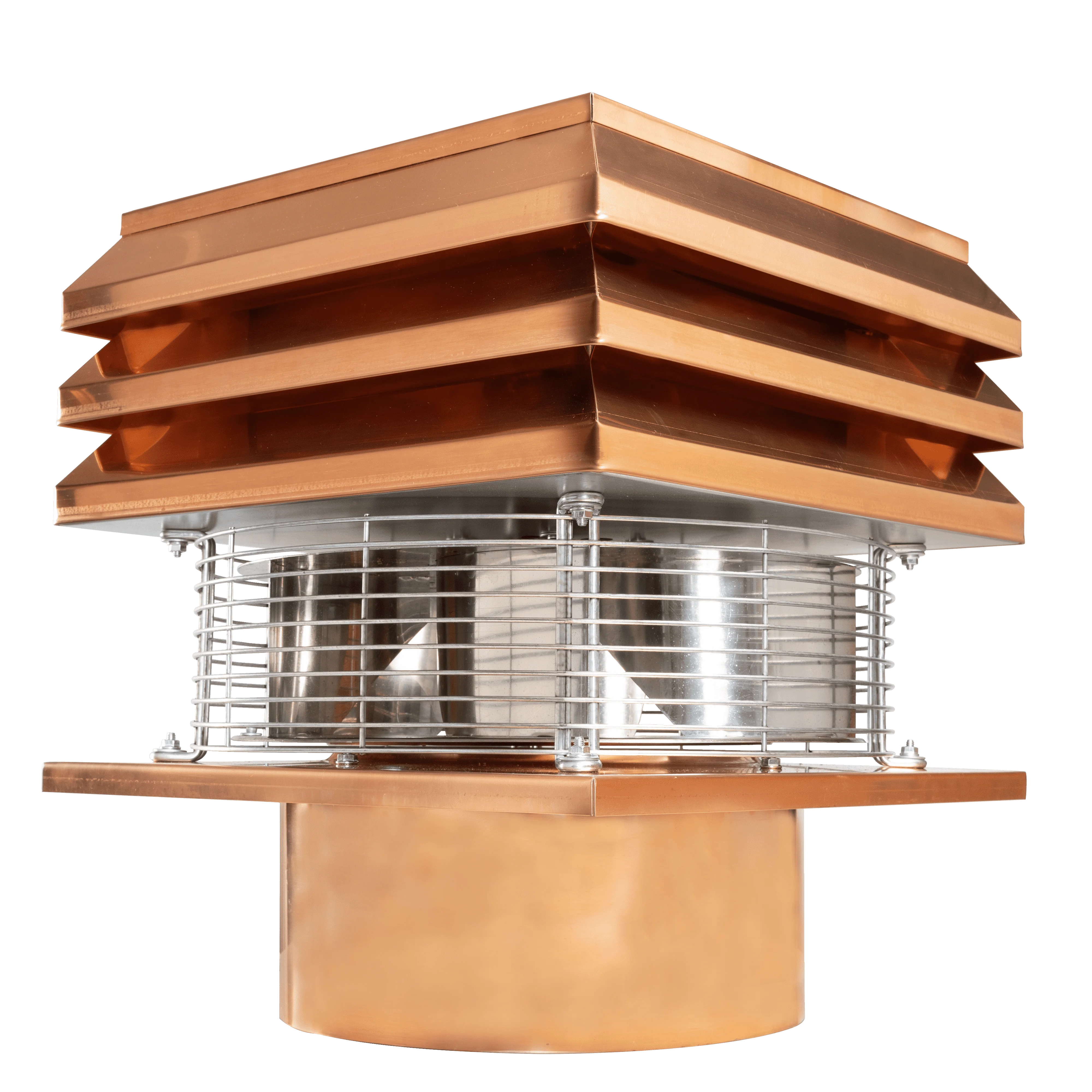 Extratores de fumo Modelo Cobre para chaminés redonda Ventilador Extrator de Fumos Ventilador centrífugo radial Ventilador para