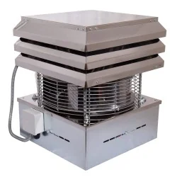 Extrator de fumo aço quadrado para chaminé