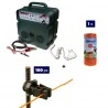Cerca elétrica Kit completo com energizador 12/220V, 250m de fio de 2,2mm² e isoladores de ferro para cerca elétrica.
