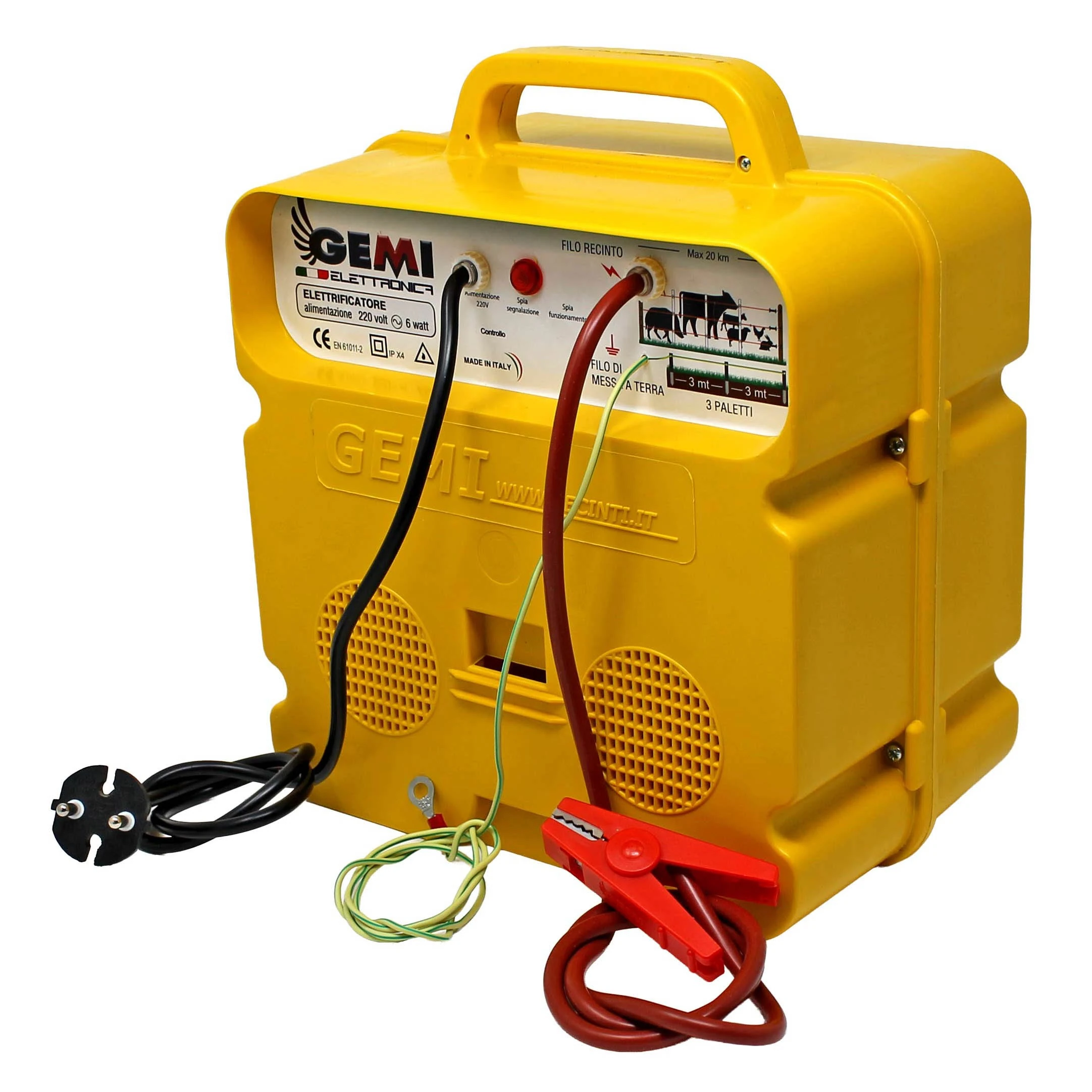 Eletrificador E/220 DESPOTENCIADO 220 V para gatos cães coelhos galinhas