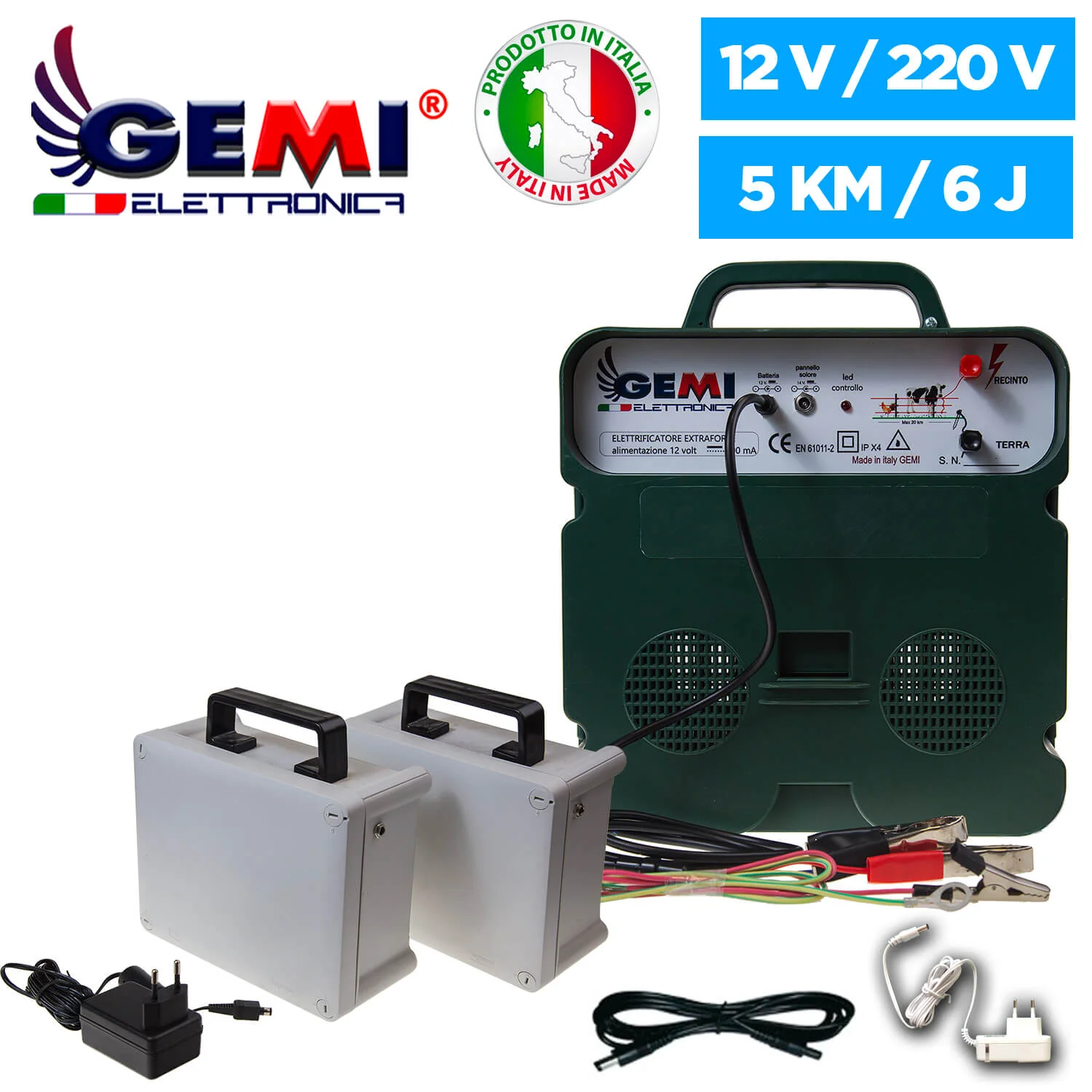 Eletrificador B/12 12 V para vedação eléctrica