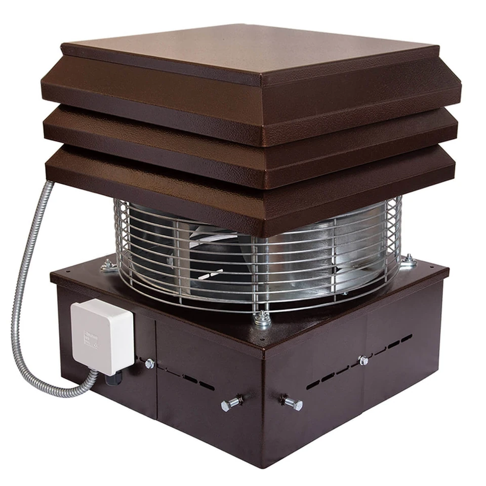 Extrator de fumo pro quadrado para chaminé