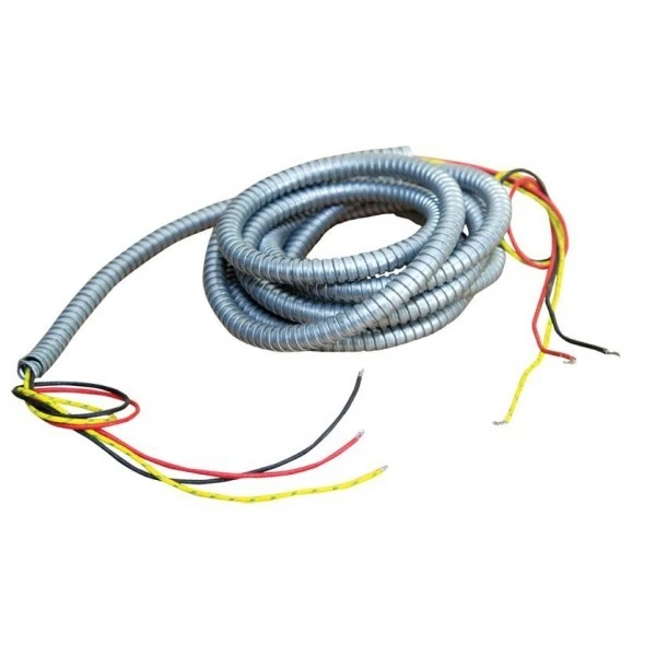 Cabo para extrator de fumo com revestimento de aço flexível